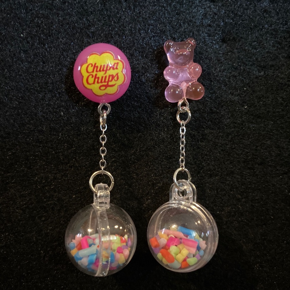 Gummy Bear Resin Candy Earrings